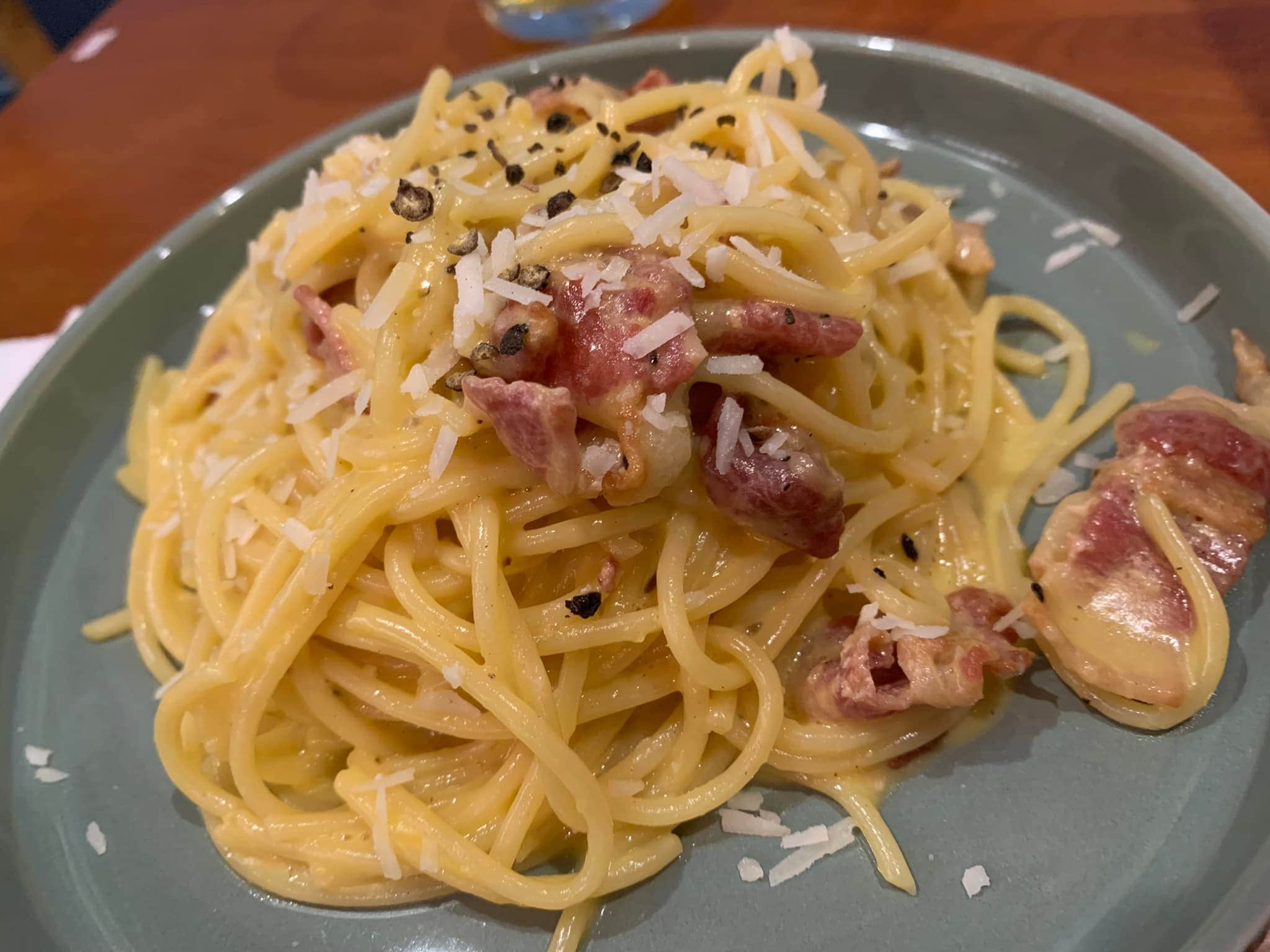 The carbonara at L’Italiano is a favorite among diners